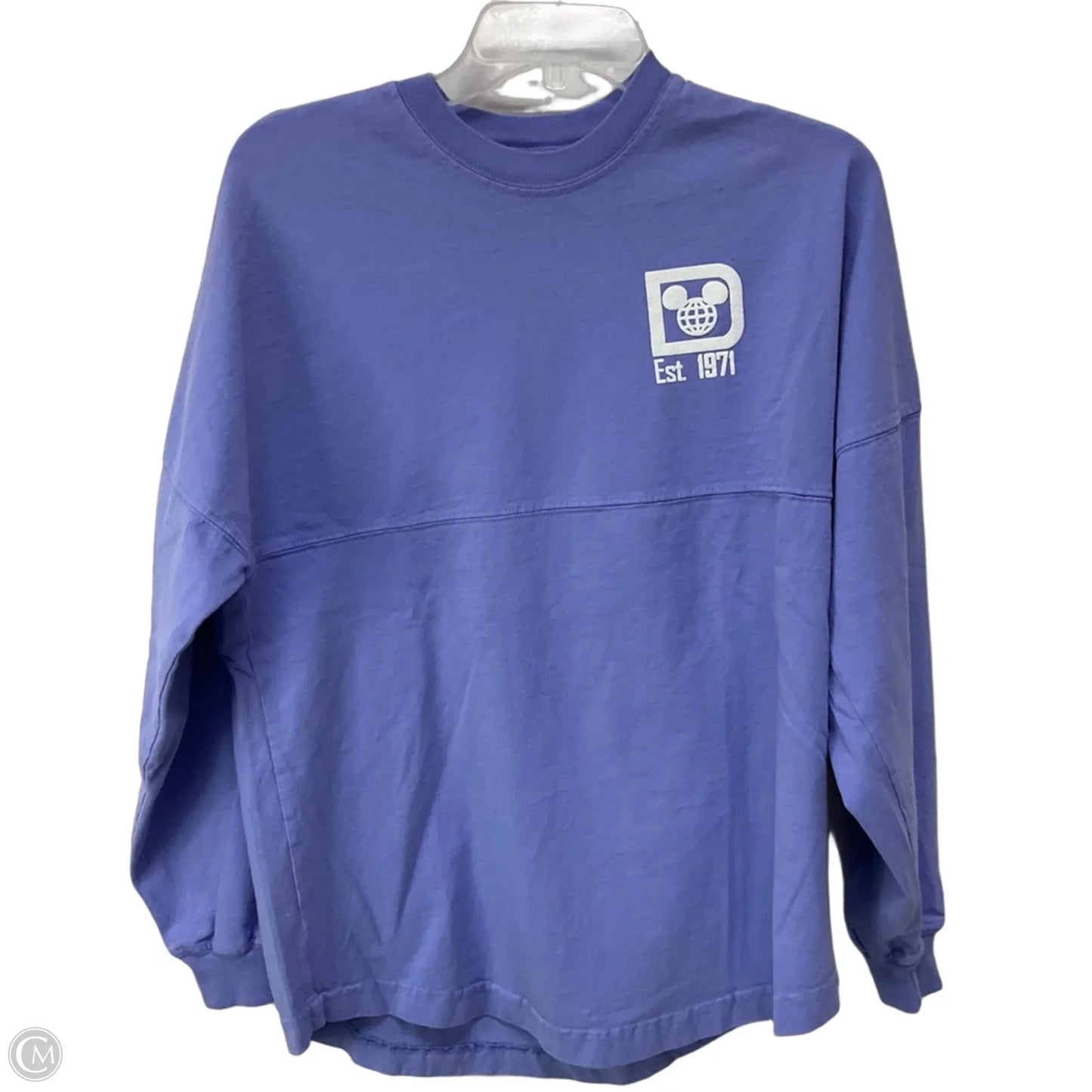 Top Long Sleeve By Disney In Purple, Size: S