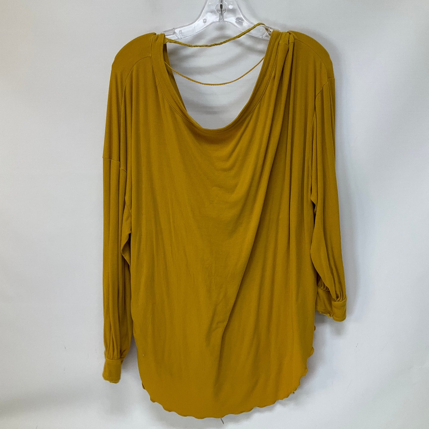 Yellow Top Long Sleeve Free People, Size S