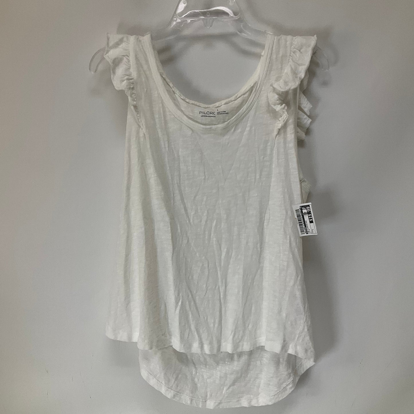 White Top Sleeveless Pilcro, Size L