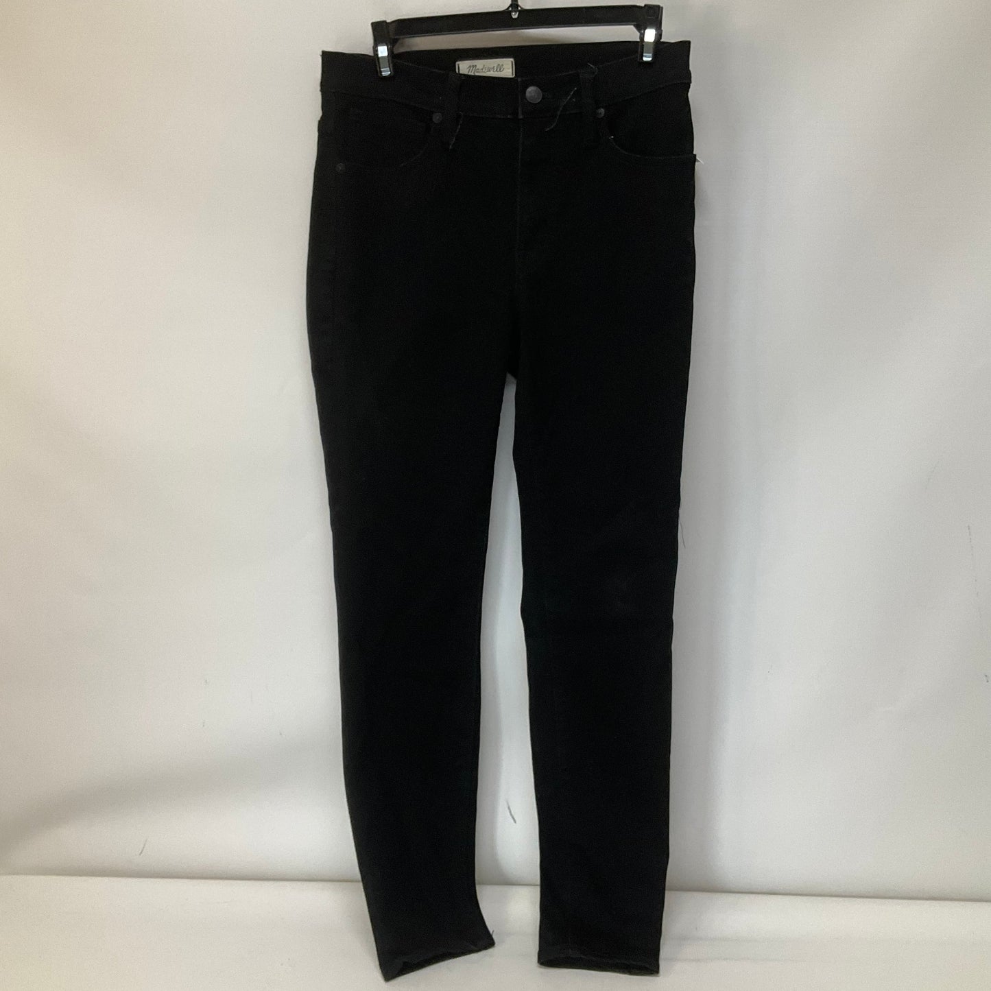 Black Denim Jeans Straight Madewell, Size 4