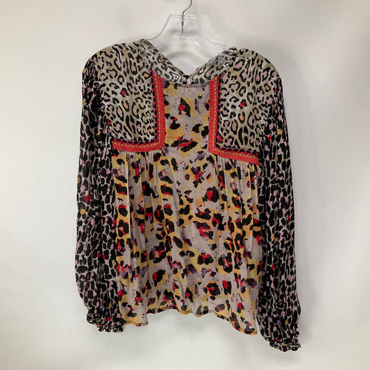 Top Long Sleeve By Anthropologie In Multi-colored, Size: Xs