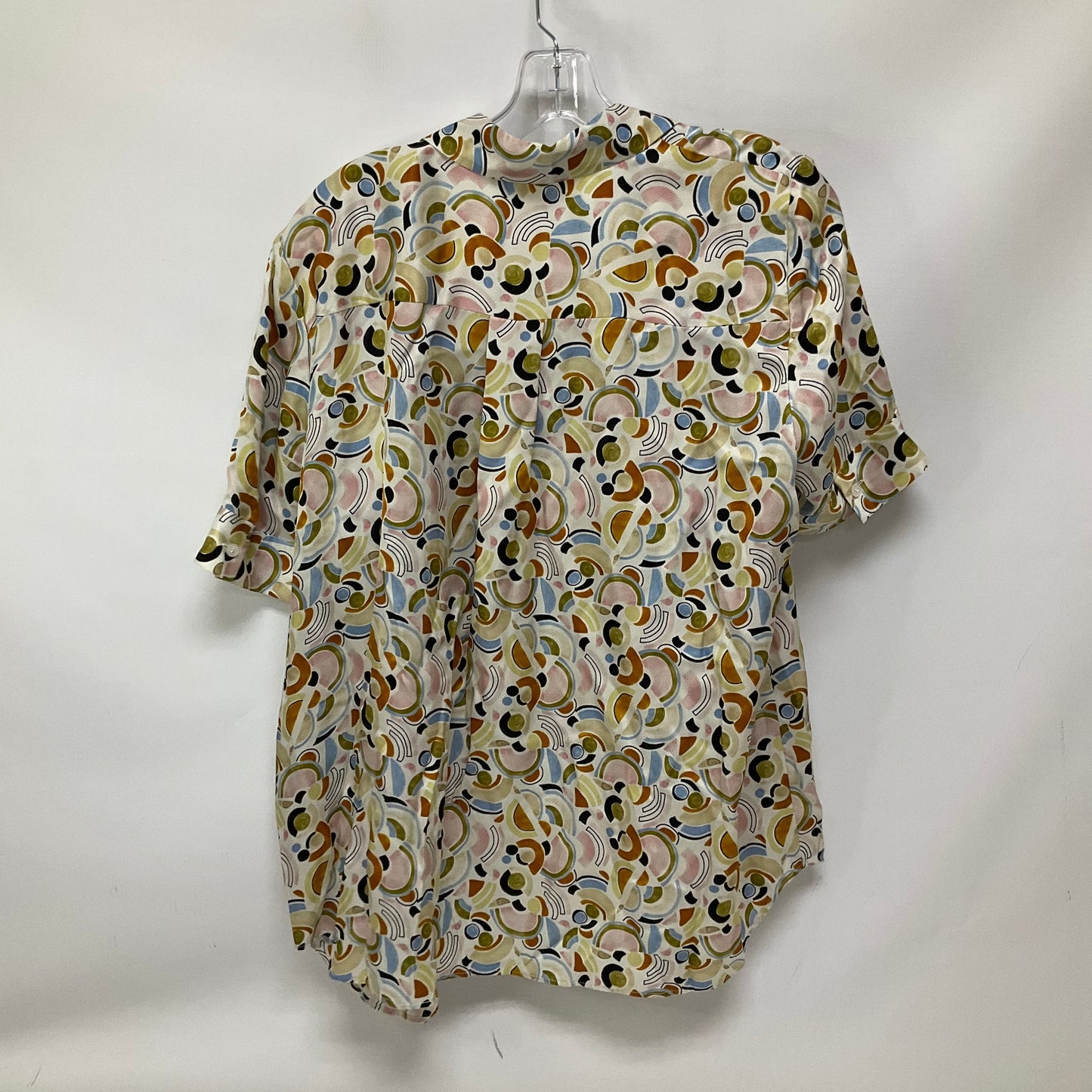 Top Short Sleeve By Lafayette 148 In Multi-colored, Size: L