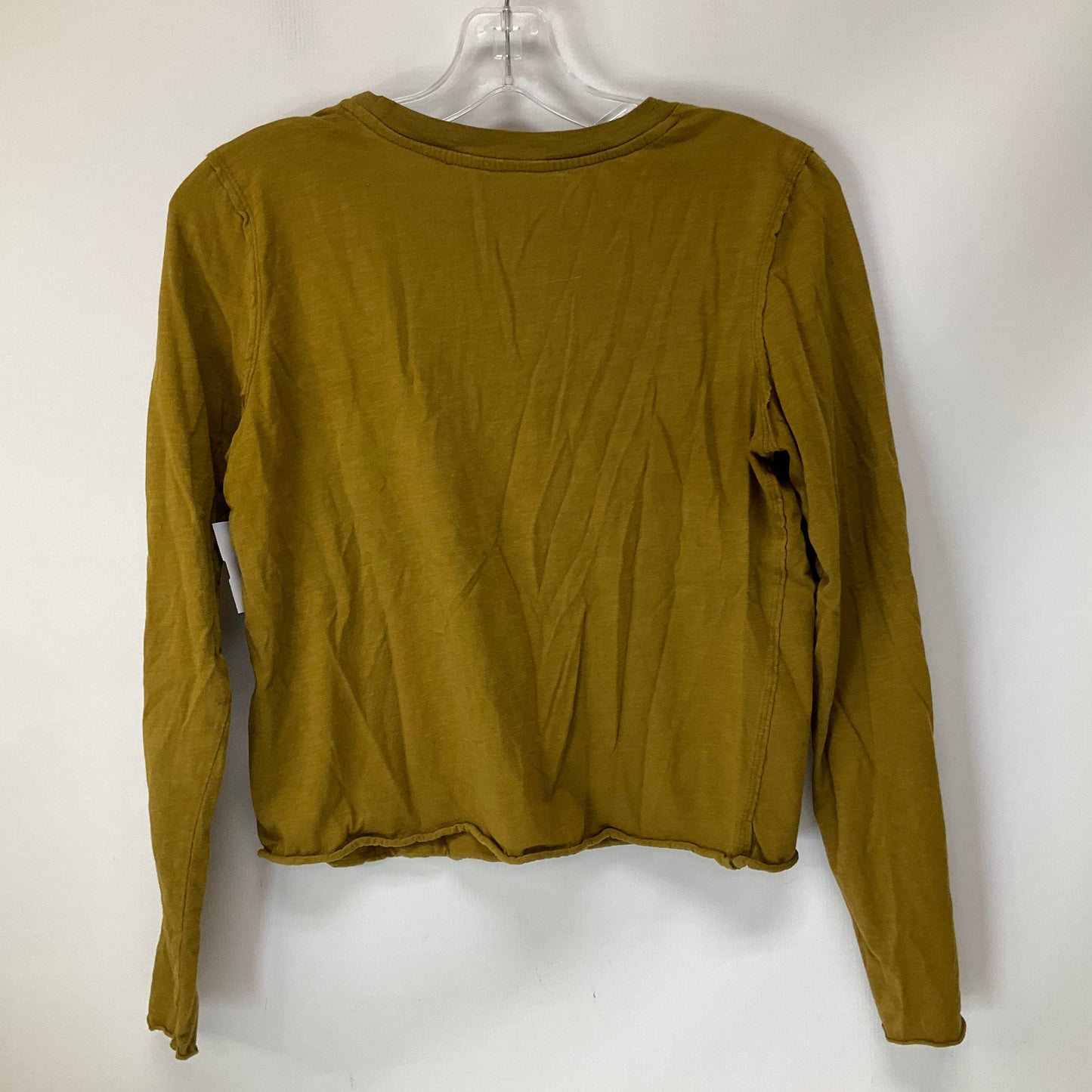 Top Long Sleeve Basic By Anthropologie In Green, Size: Xs