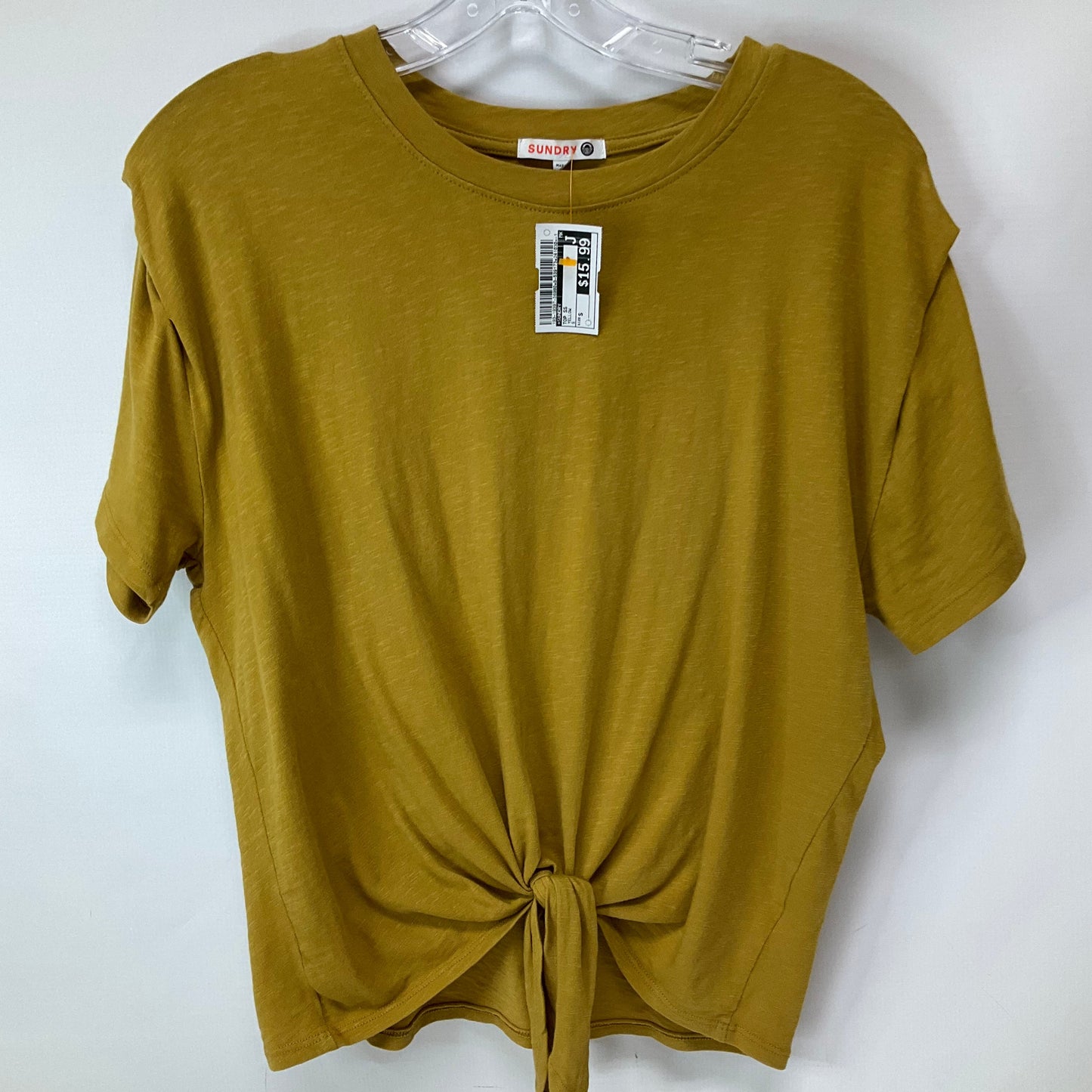 Top Short Sleeve By Sundry In Yellow, Size: S