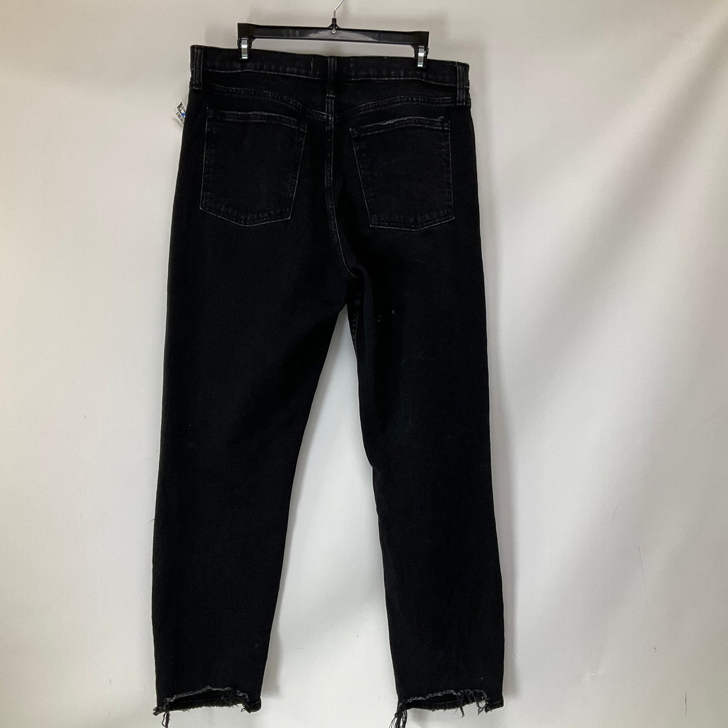 Jeans Boyfriend By Abercrombie And Fitch In Black Denim, Size: 12