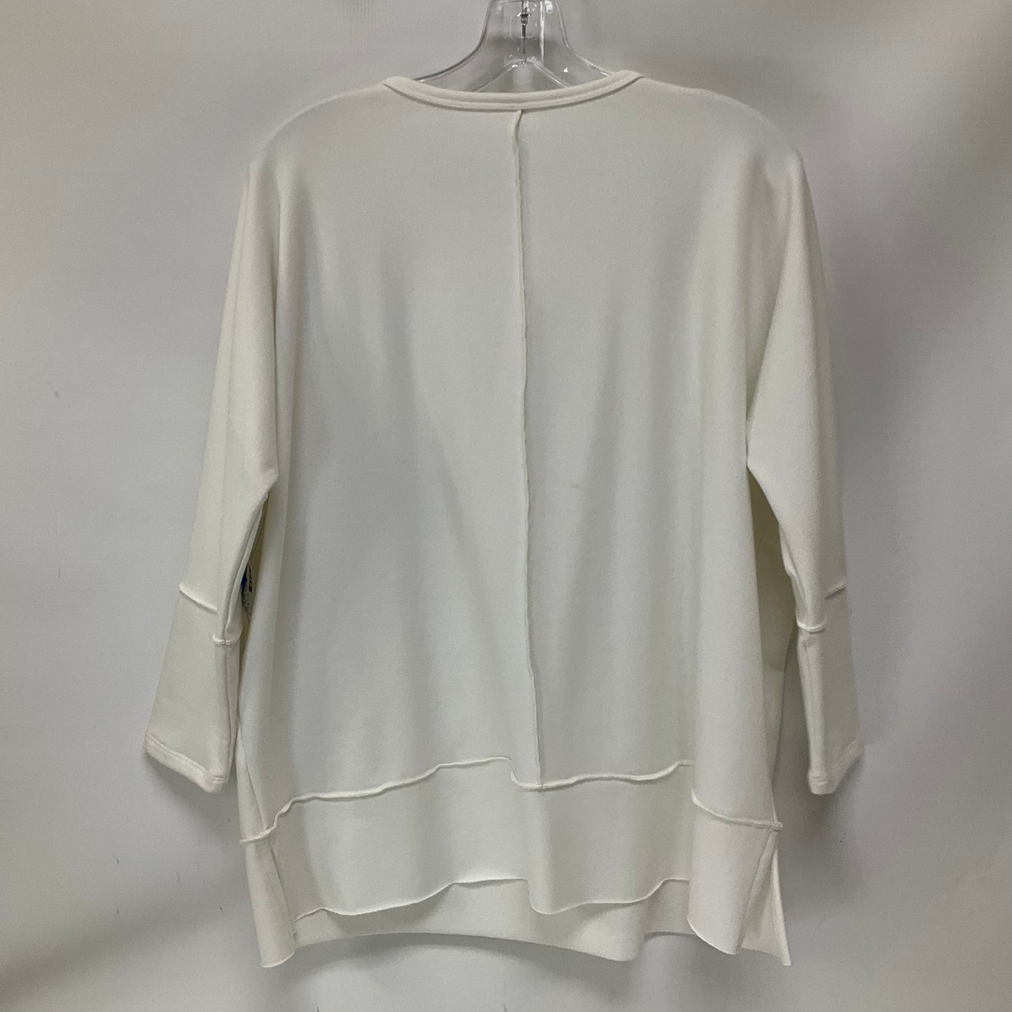 Top 3/4 Sleeve By Spanx In Ivory, Size: S