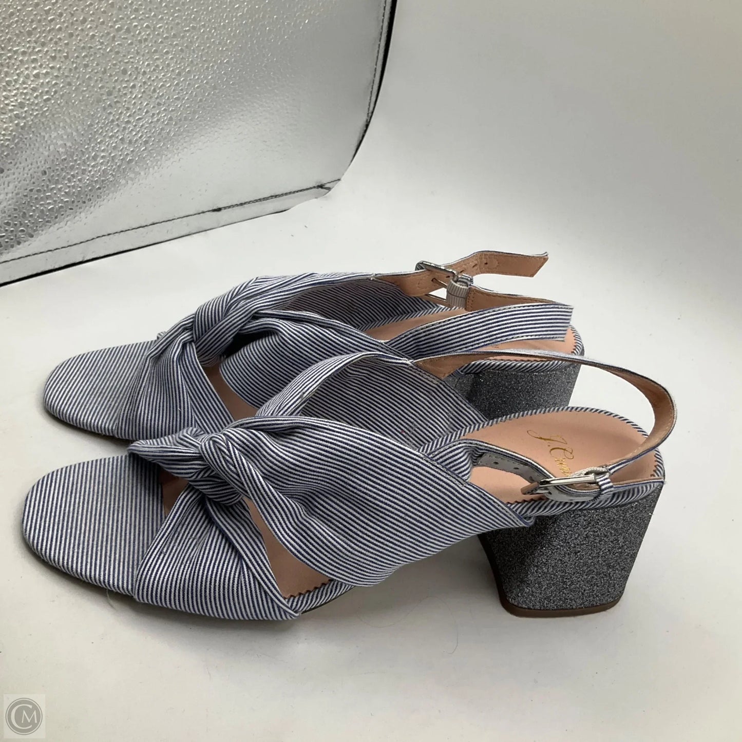 Sandals Heels Block By J. Crew In Blue, Size: 9