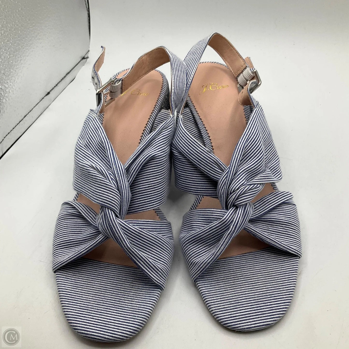 Sandals Heels Block By J. Crew In Blue, Size: 9