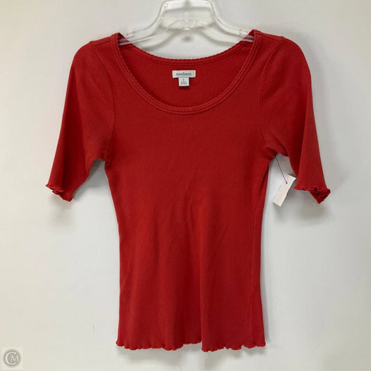 Top Short Sleeve Basic By Sundance In Orange, Size: S