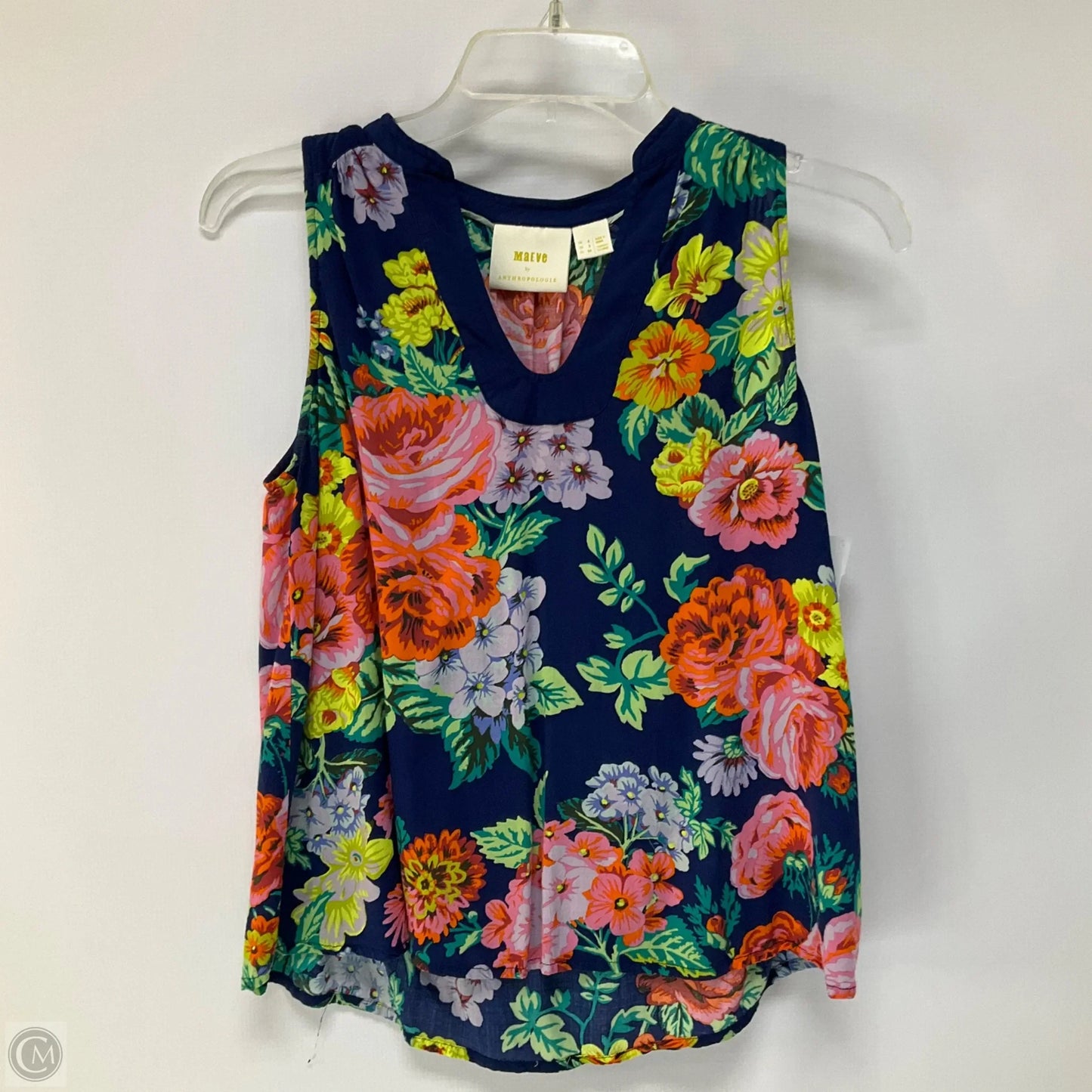 Top Sleeveless By Maeve In Floral Print, Size: Xs