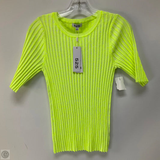 Top Short Sleeve By 525 In Yellow, Size: M