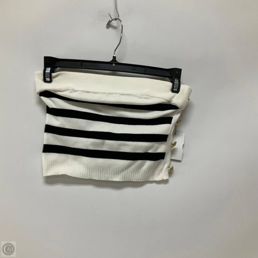 Top Sleeveless By Anthropologie In Black & White, Size: Xxs