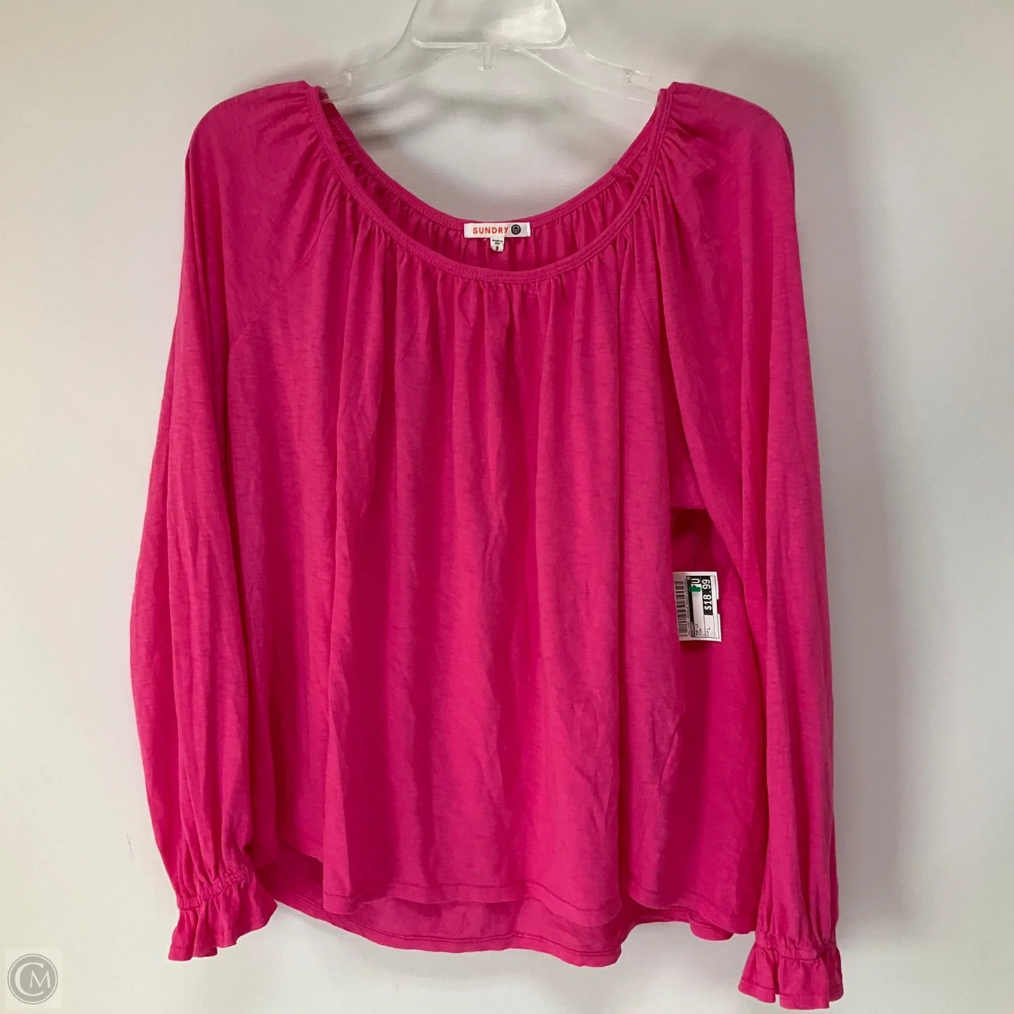 Top Long Sleeve By Sundry In Pink, Size: L