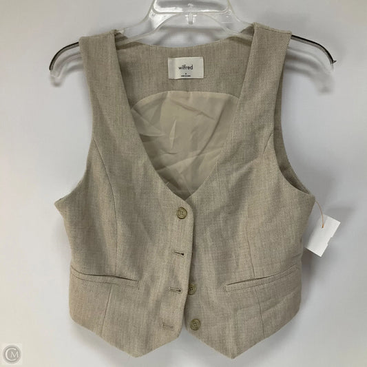 Vest Faux Fur & Sherpa By Wilfred In Taupe, Size: M