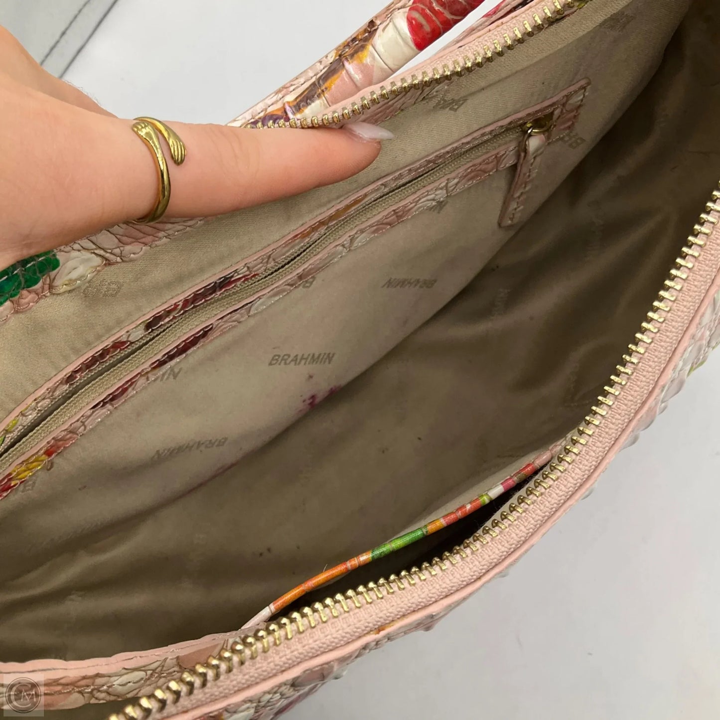 Handbag Designer By Brahmin, Size: Medium