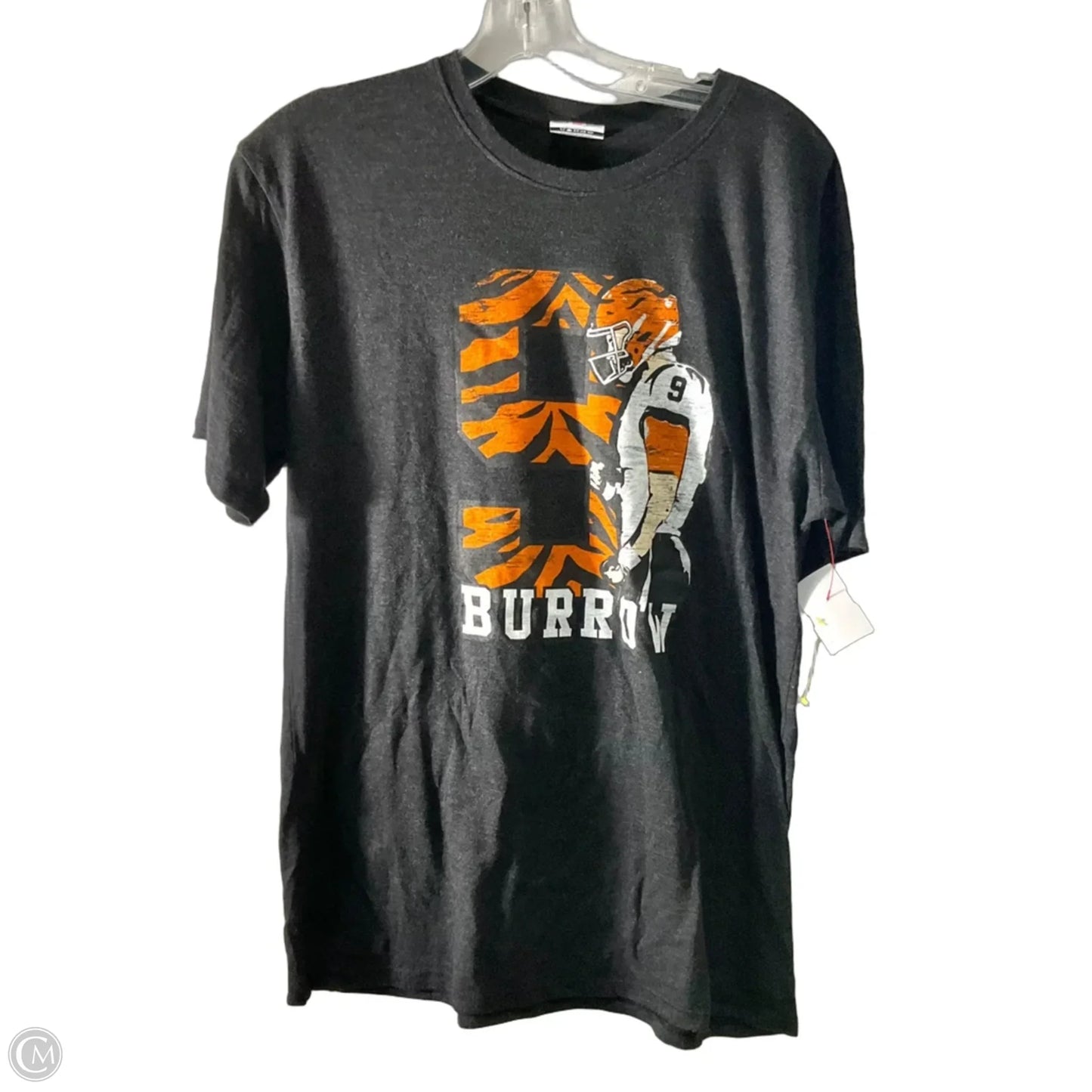 Athletic Top Short Sleeve By Cmc In Grey, Size: L