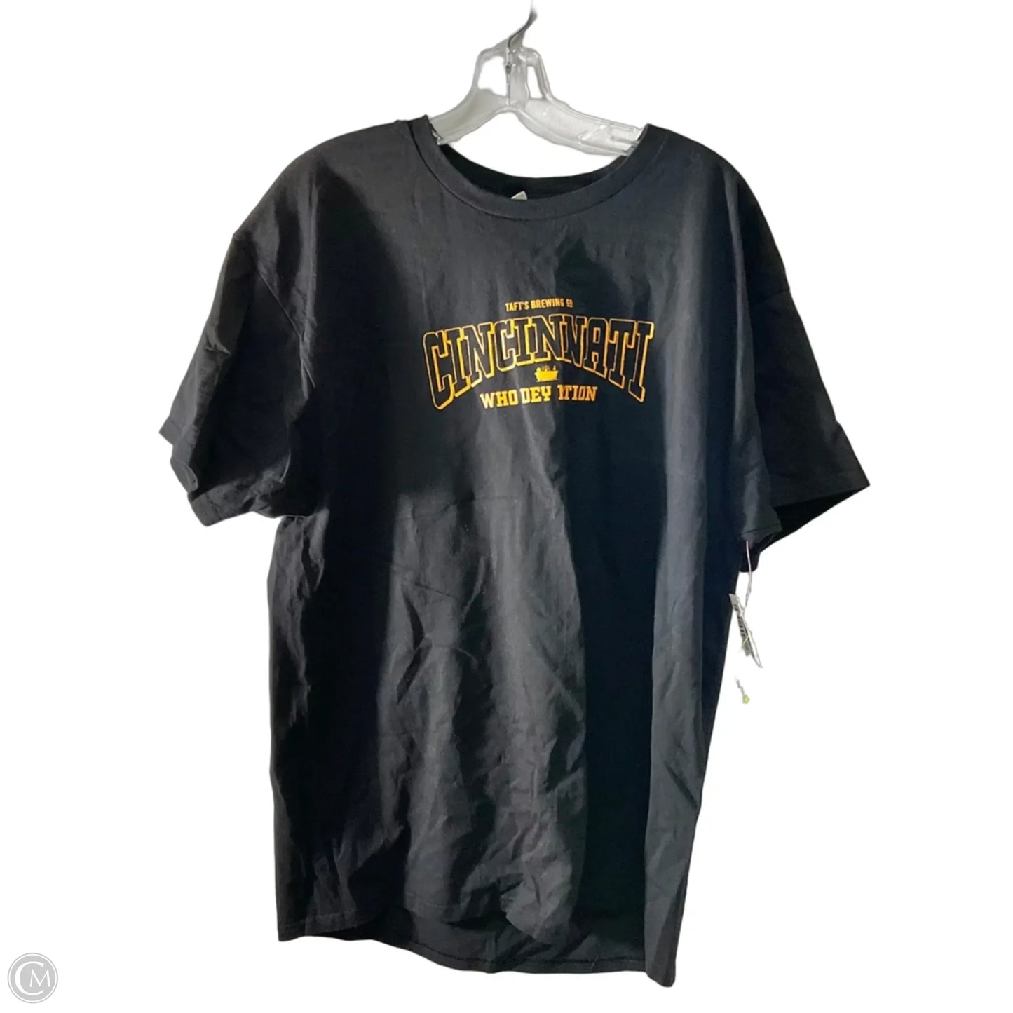 Athletic Top Short Sleeve By Hanes In Black, Size: Xl