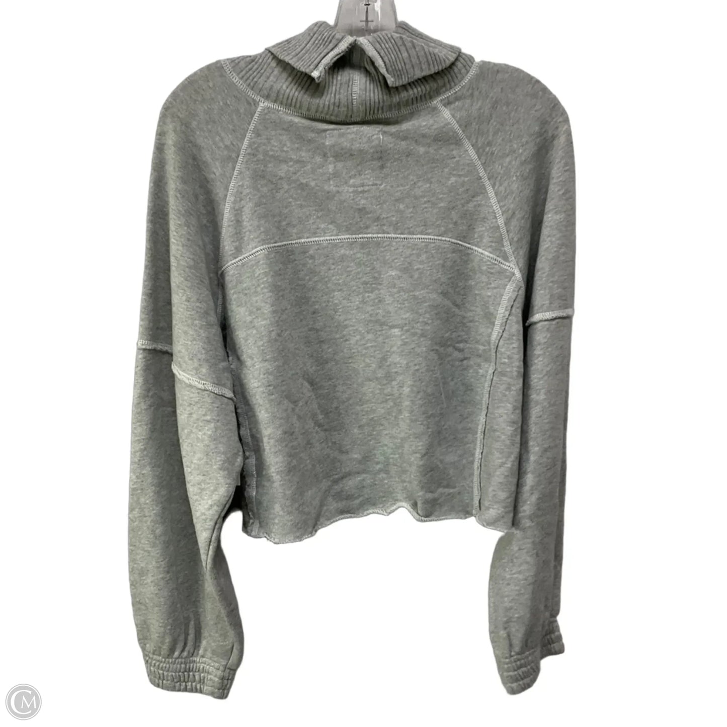 Top Long Sleeve By Aerie In Grey, Size: M