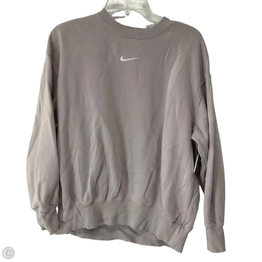 Sweatshirt Crewneck By Nike Apparel In Purple, Size: S
