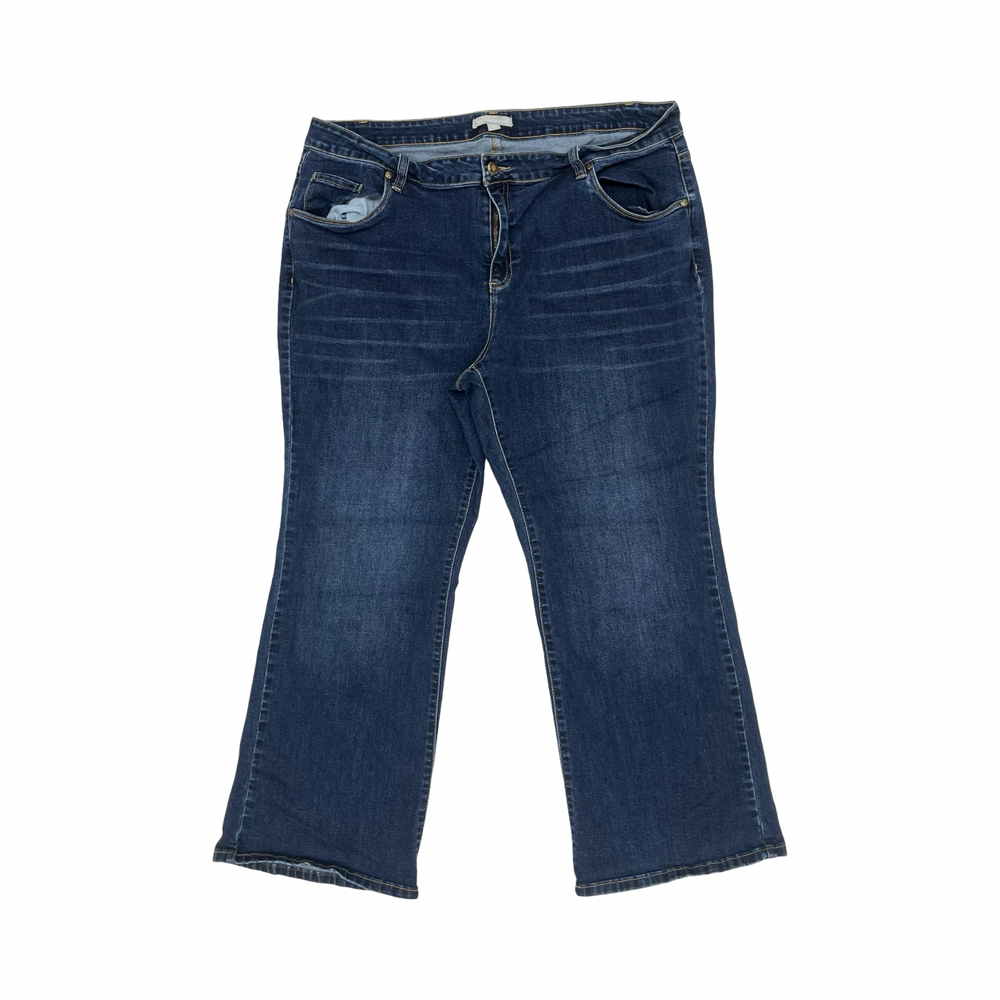 Jeans Boot Cut By Woman Within In Blue Denim, Size:22