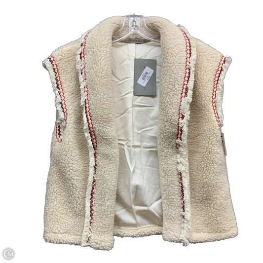 Vest Faux Fur & Sherpa By See and be Seen In Cream, Size: M