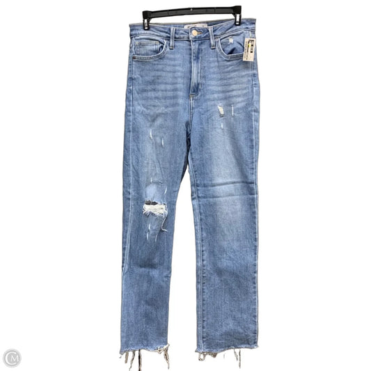 Jeans Straight By Just Black In Blue Denim, Size: 6