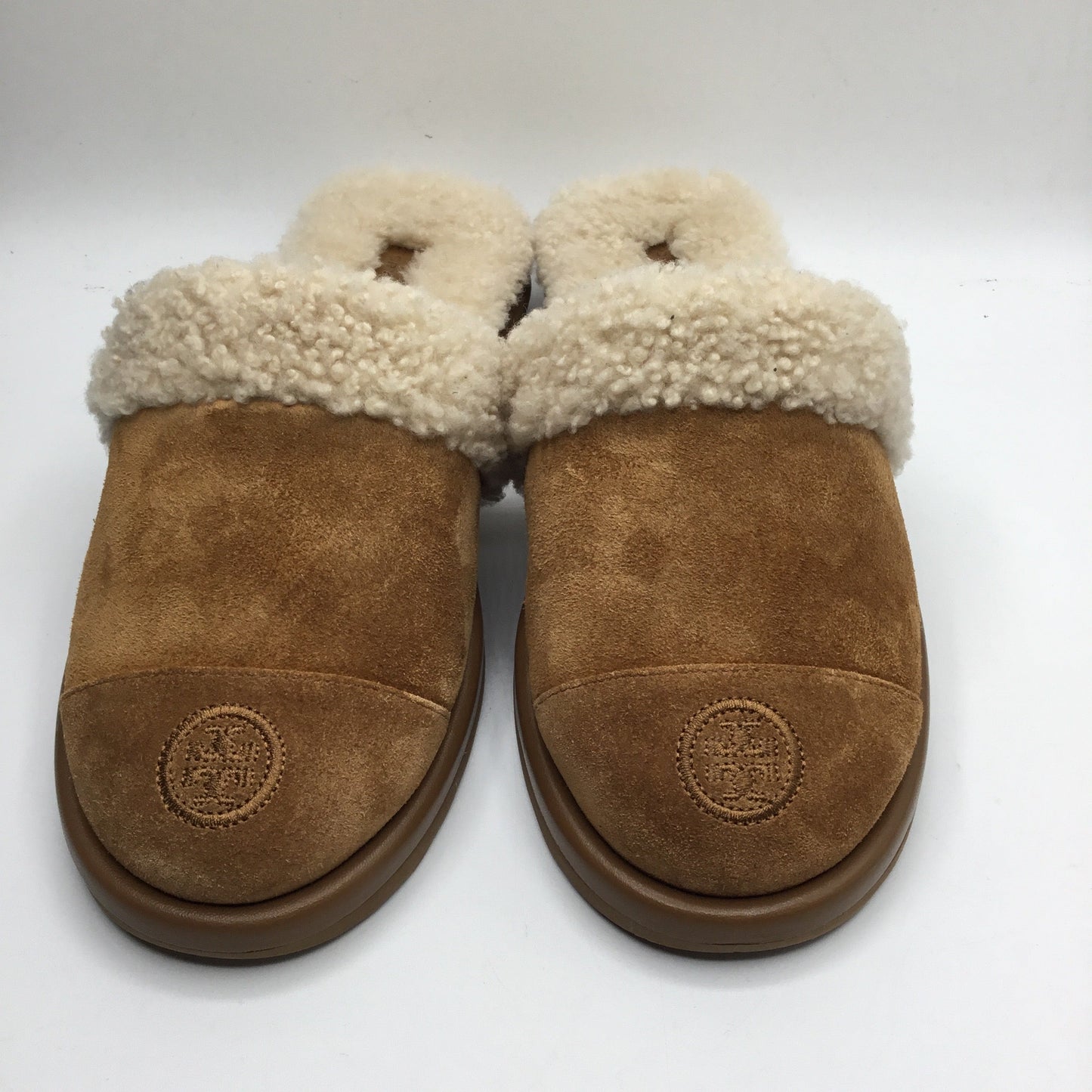 Slippers By Tory Burch In Tan, Size 8