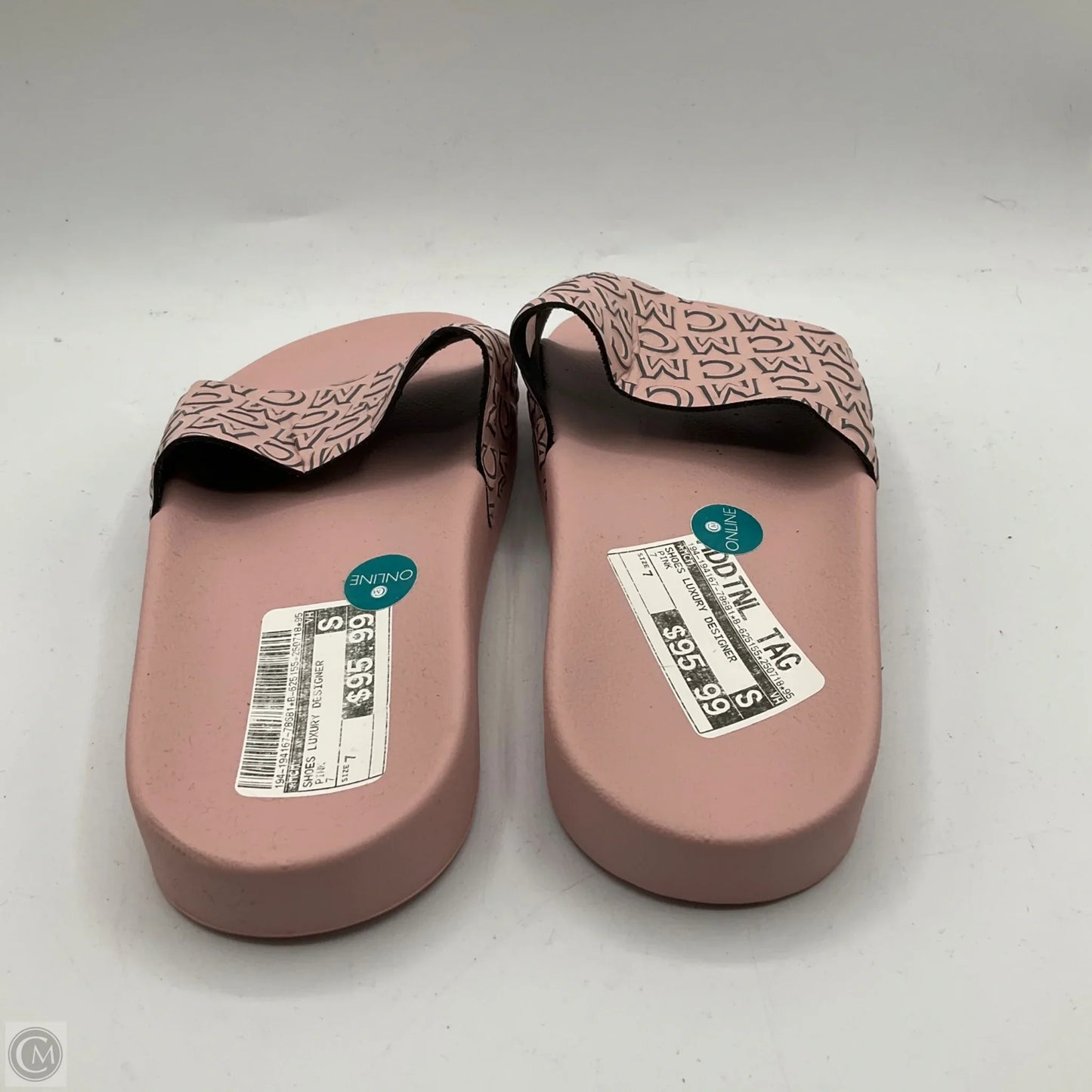 Shoes Luxury Designer By Mcm In Pink, Size: 7