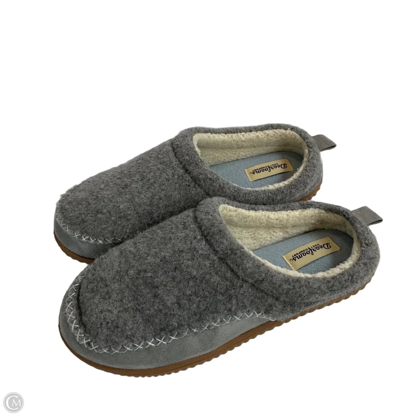 Slippers By Clothes Mentor In Grey, Size: 7.5