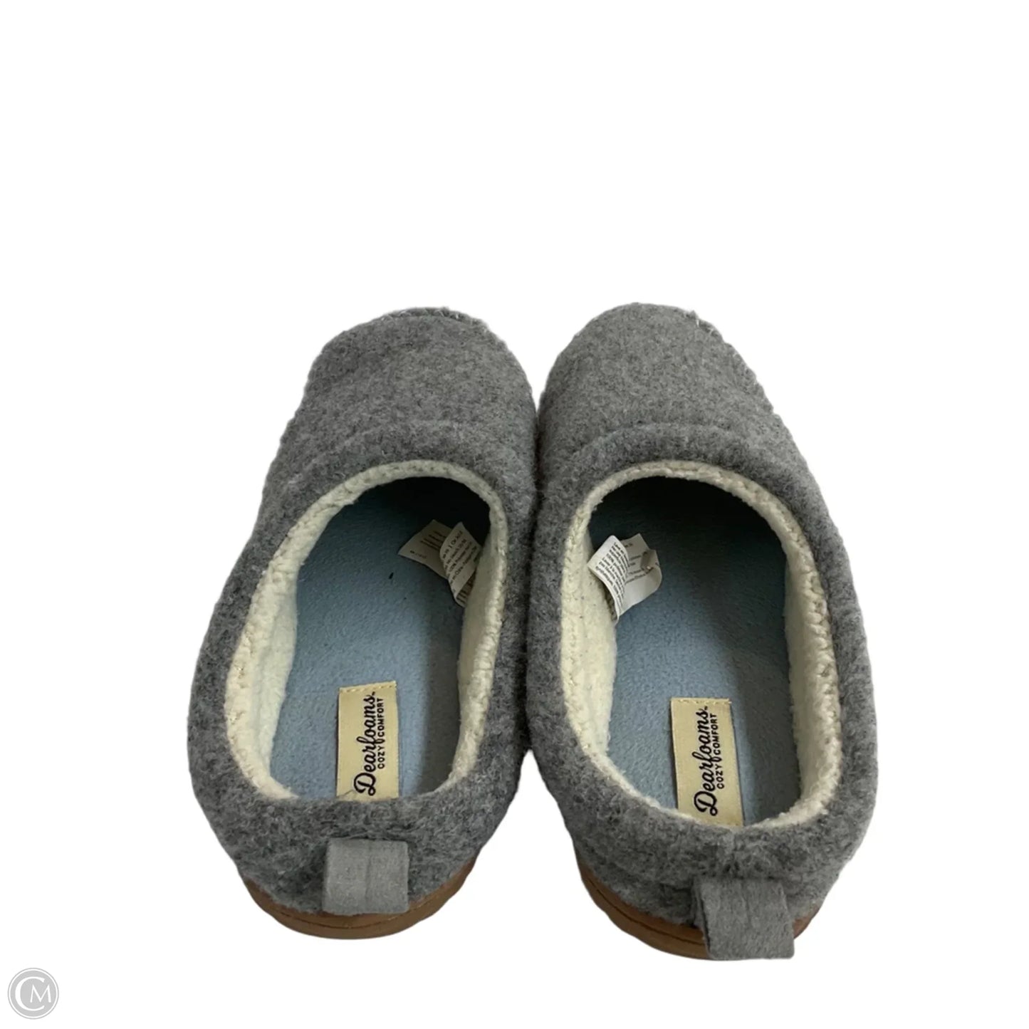 Slippers By Clothes Mentor In Grey, Size: 7.5