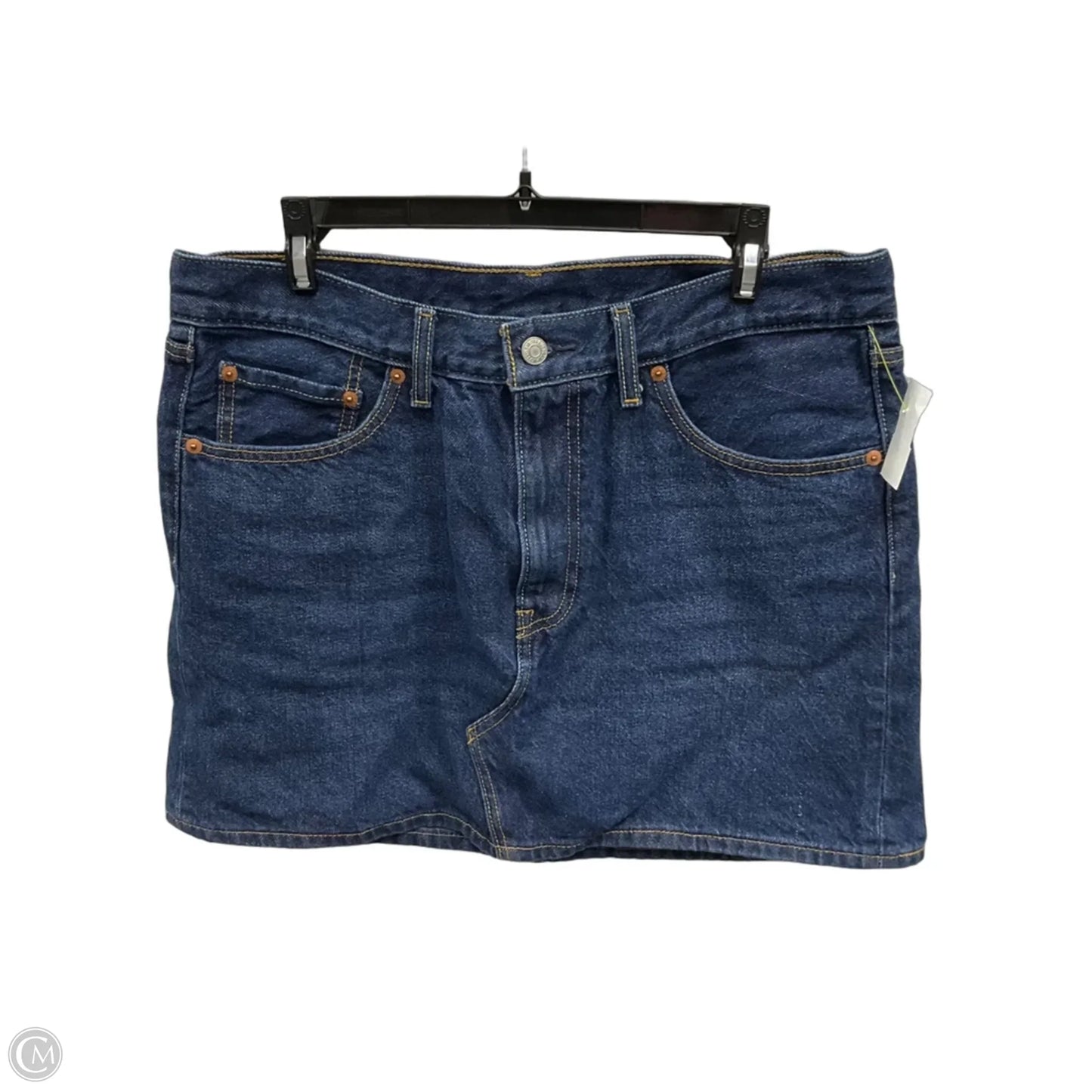 Skirt Mini & Short By Levis In Blue Denim, Size: 10