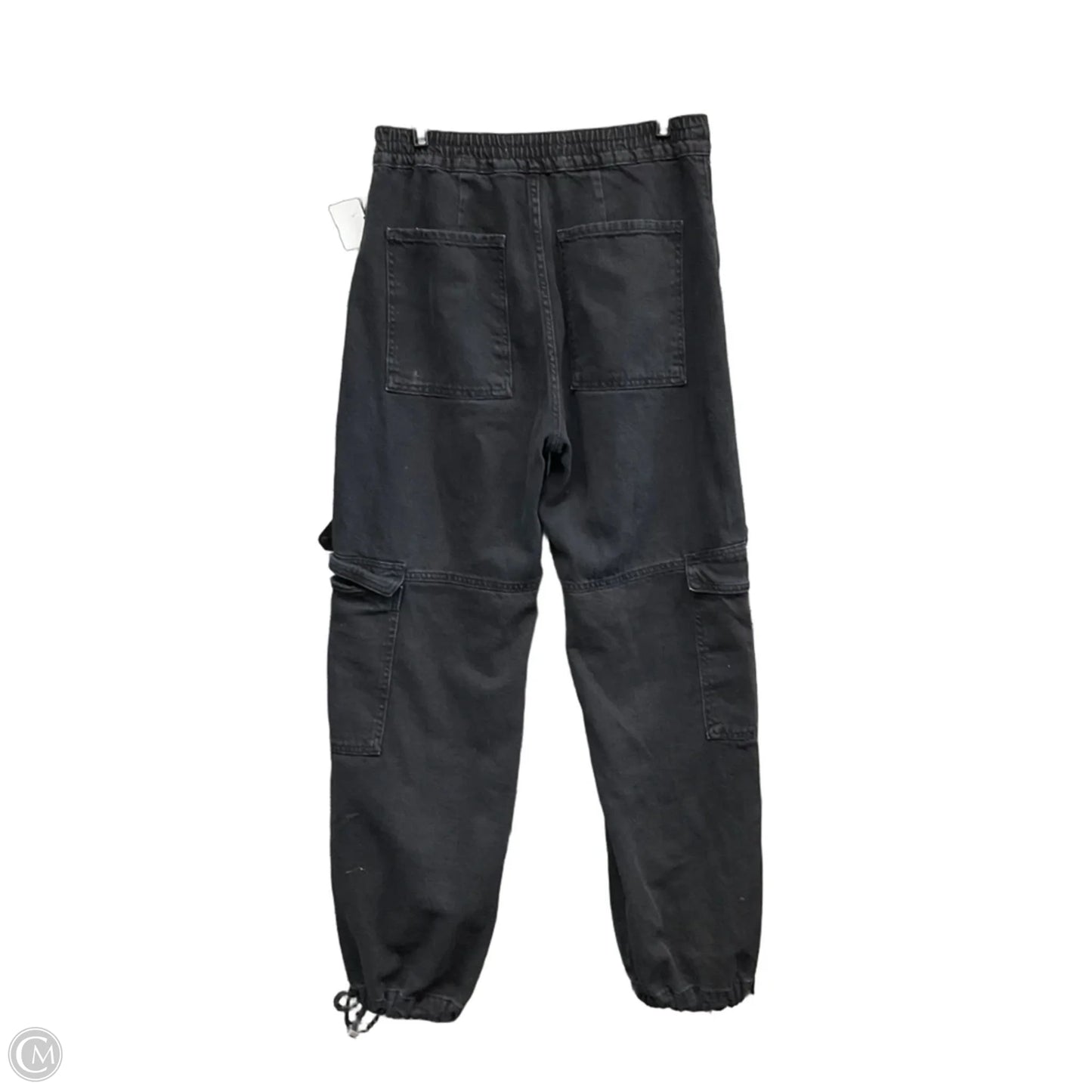 Pants Joggers By Zara In Black Denim, Size: S