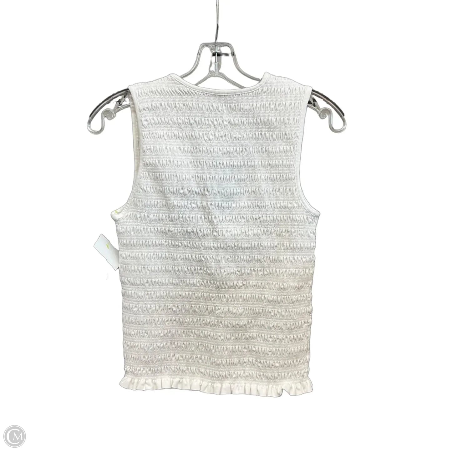 Top Sleeveless By Loft In White, Size: S