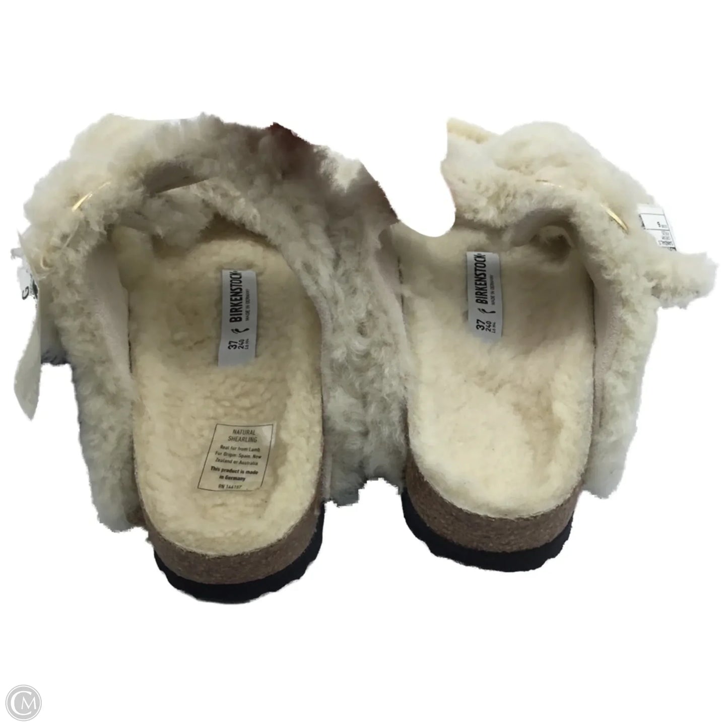 Sandals Flats By Birkenstock In Cream, Size: 6