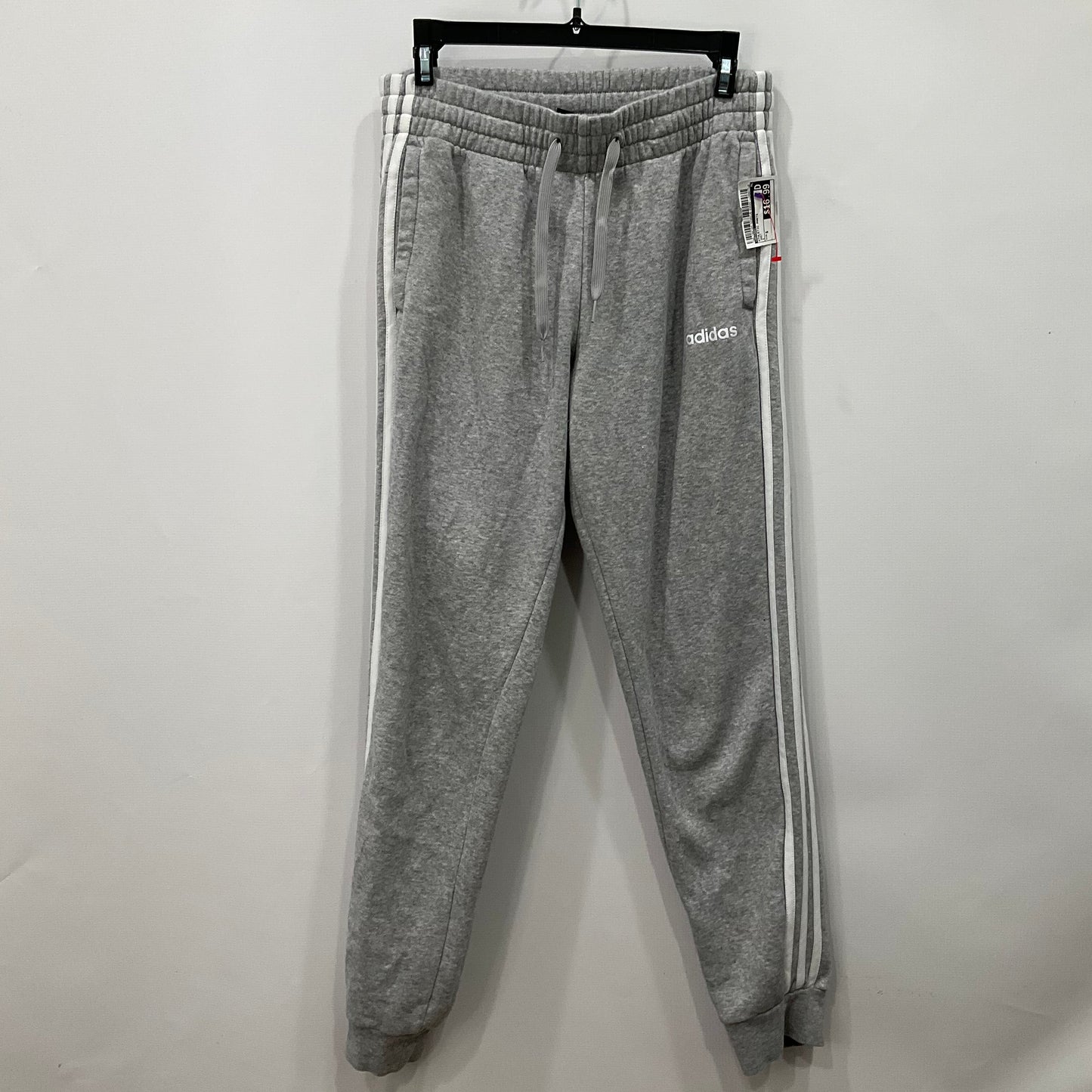 Athletic Pants By Adidas In Grey, Size: S