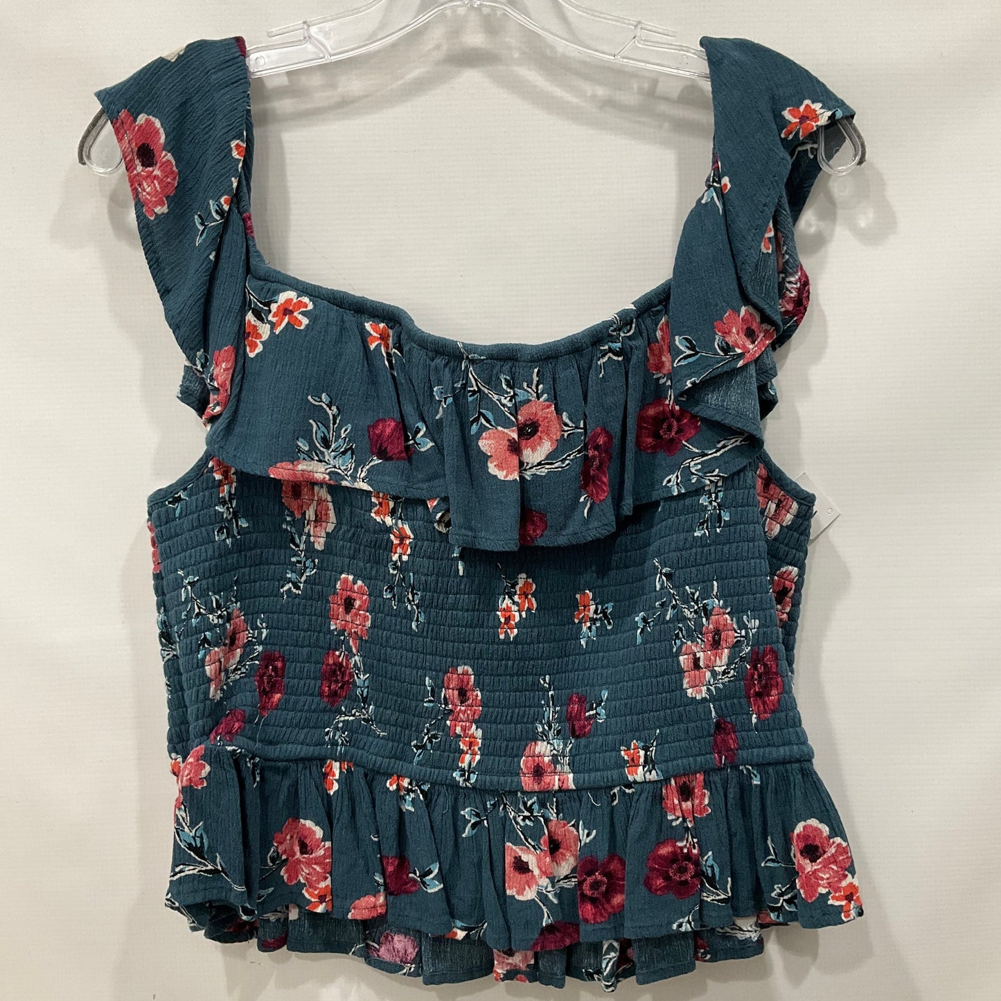 Floral Top Short Sleeve Clothes Mentor, Size Xxl