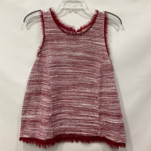 Red Top Sleeveless Anthropologie, Size M