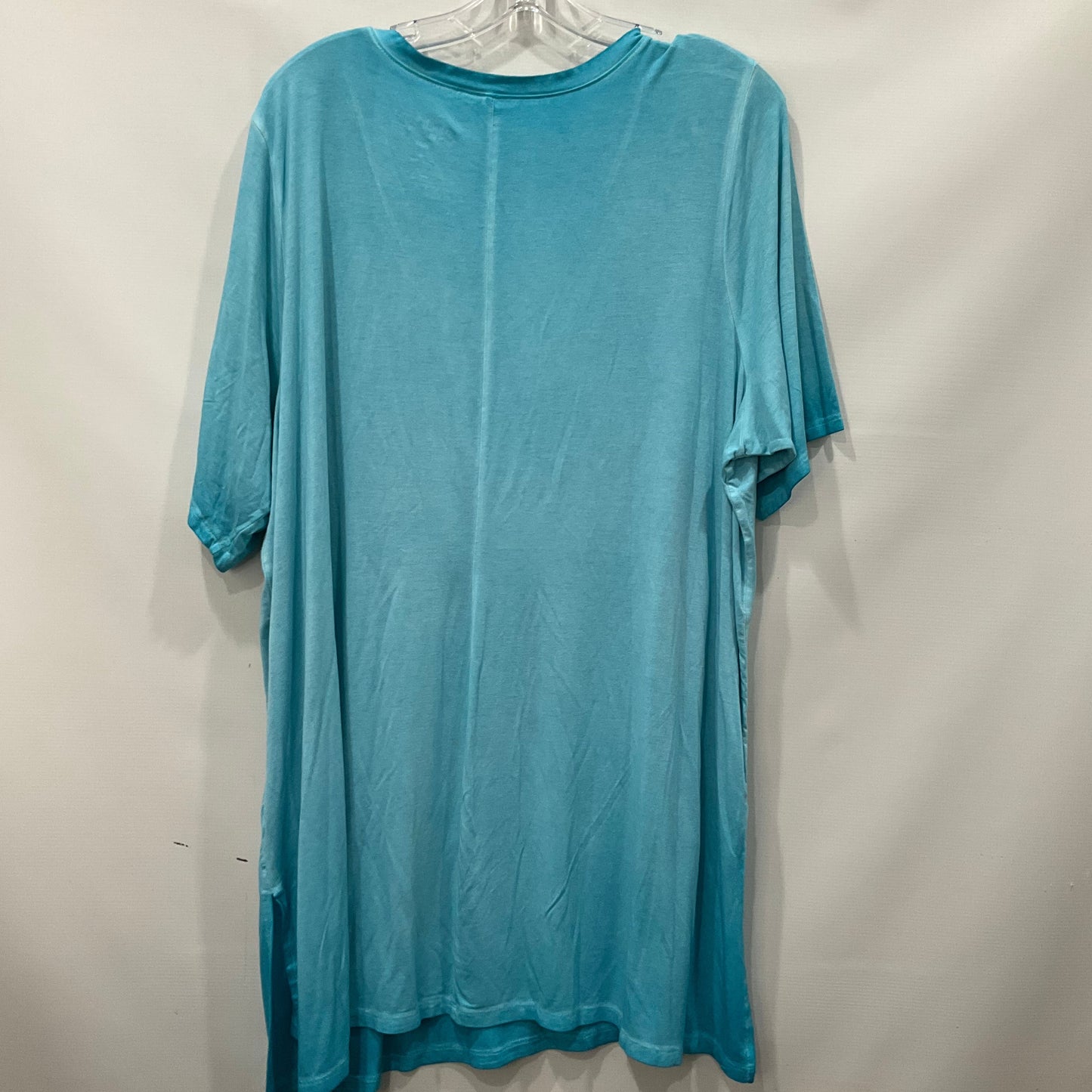 Blue Top Short Sleeve Basic Torrid, Size 4x