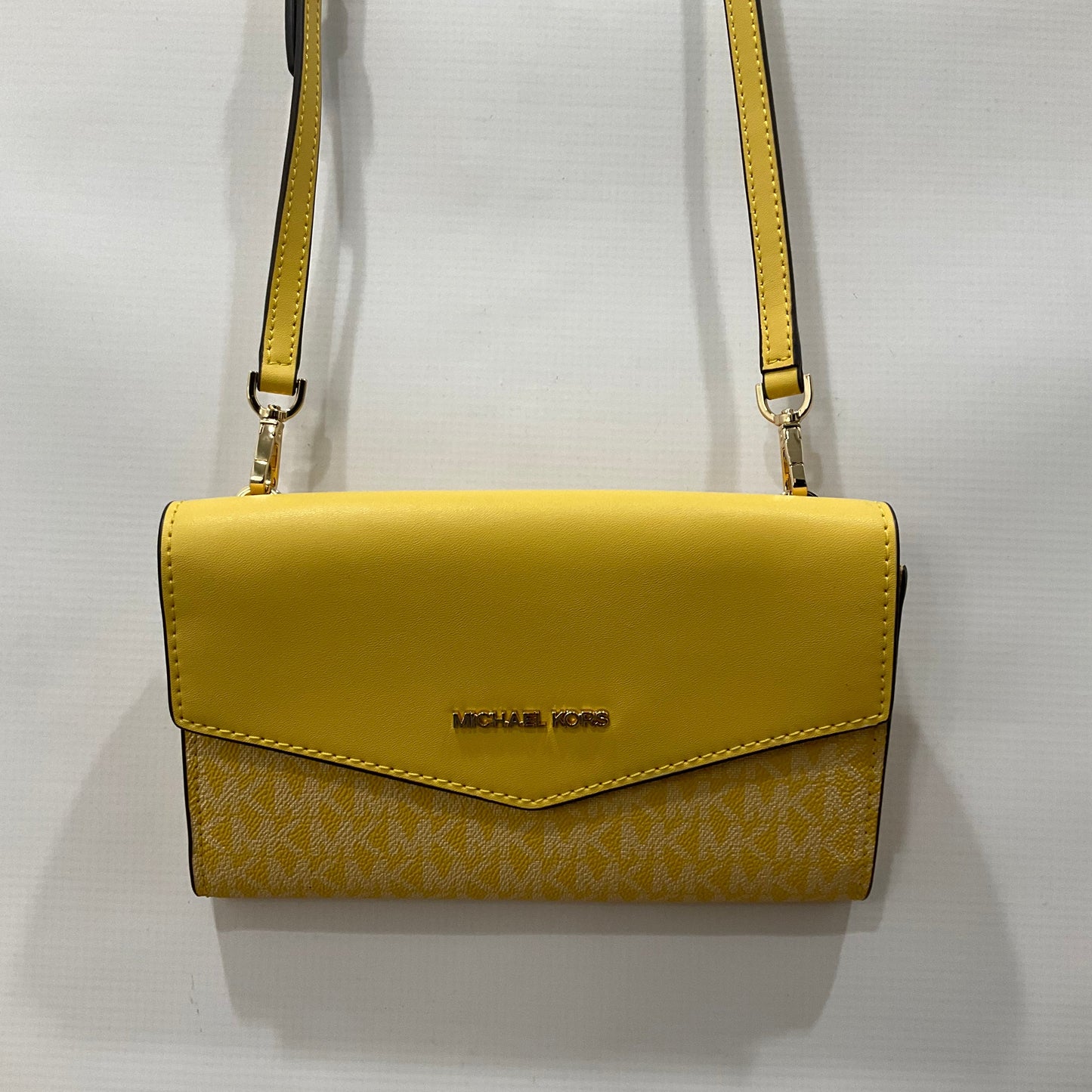 Yellow Crossbody Designer Michael Kors, Size Small