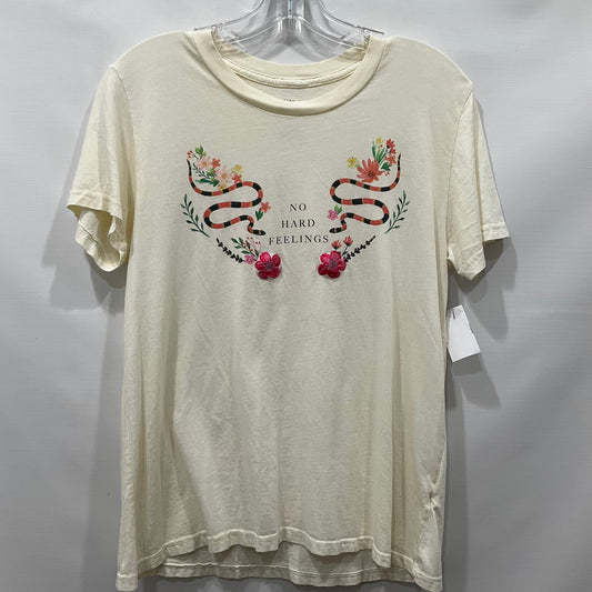 Cream Top Short Sleeve PS/LA, Size M