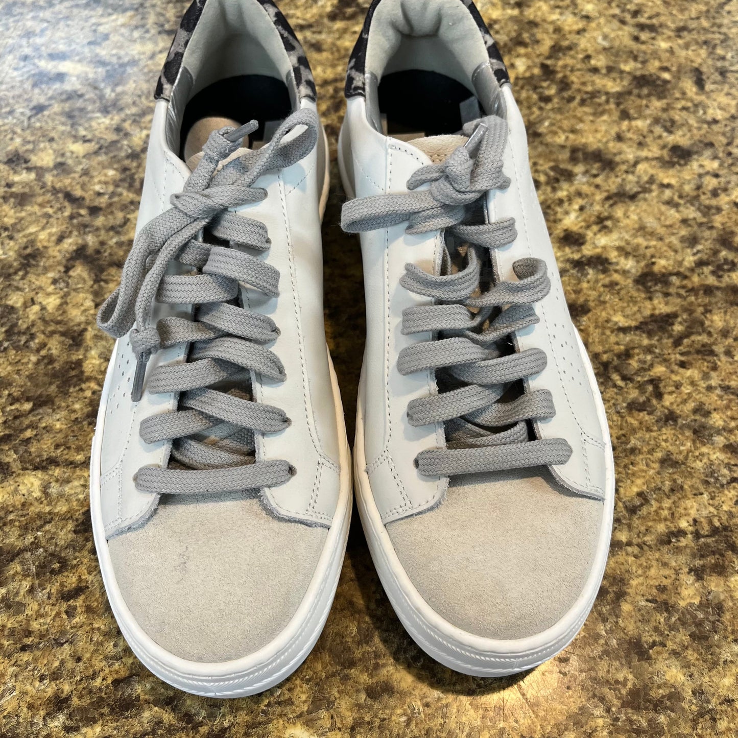 Grey Shoes Sneakers P448, Size 5.5