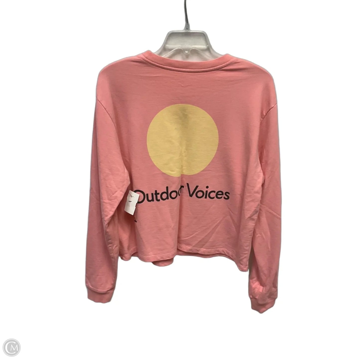 Athletic Top Long Sleeve Crewneck By Outdoor Voices In Pink, Size: M