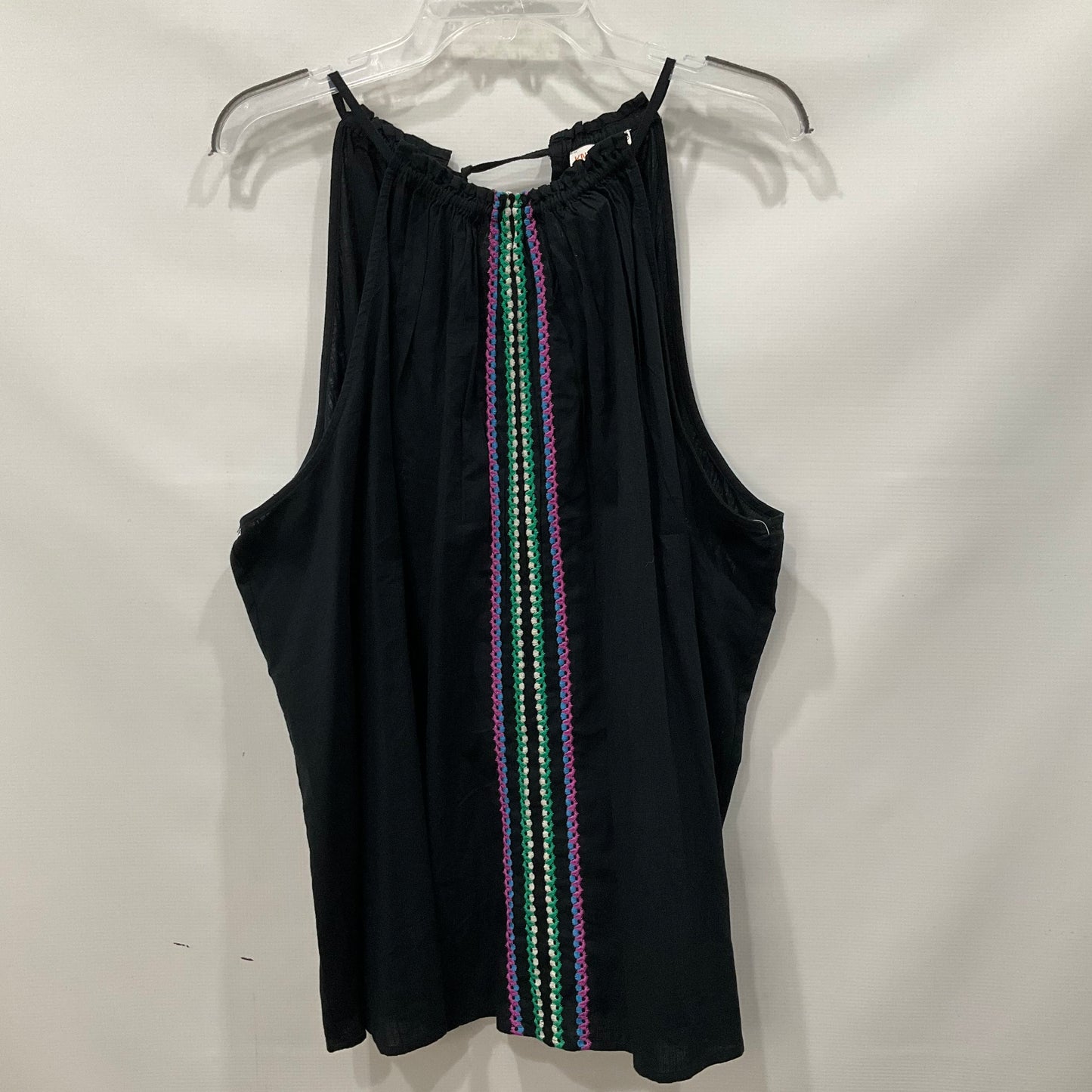 Black Top Sleeveless Knox Rose, Size 2x