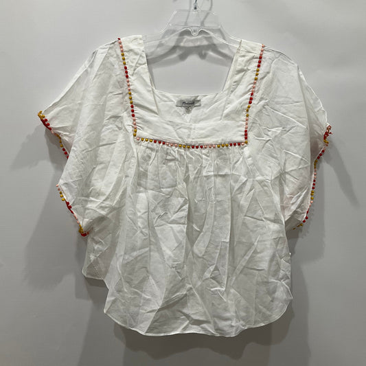 Top Short Sleeve By Madewell In White, Size: S