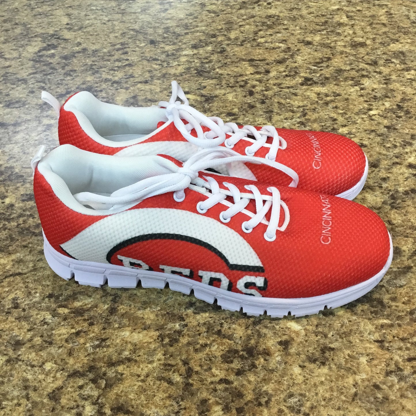 Red Shoes Sneakers Cmf, Size 10