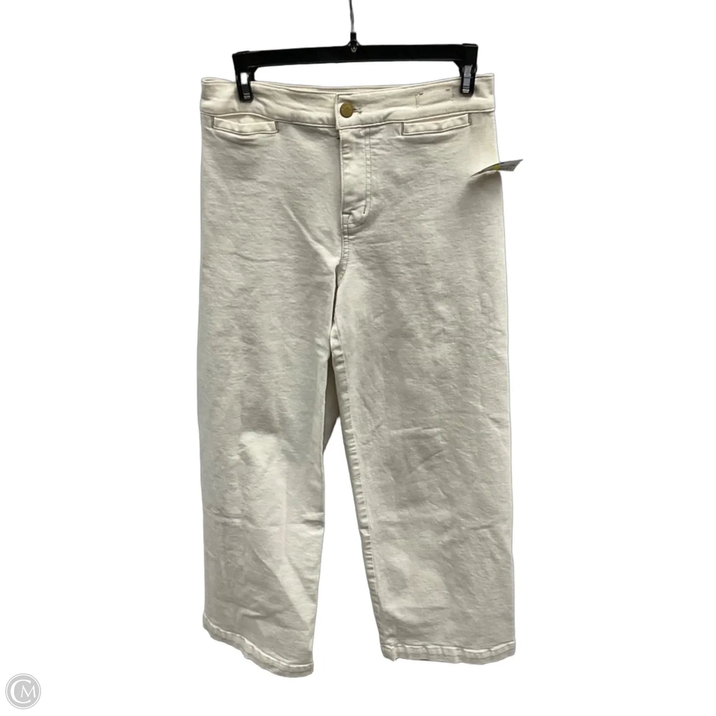 Jeans Wide Leg By Madewell In White, Size: 2
