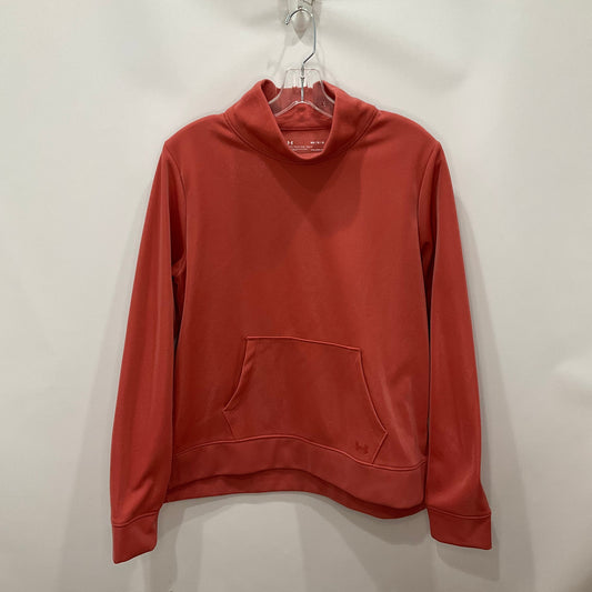 Athletic Sweatshirt Collar By Under Armour In Red, Size: M