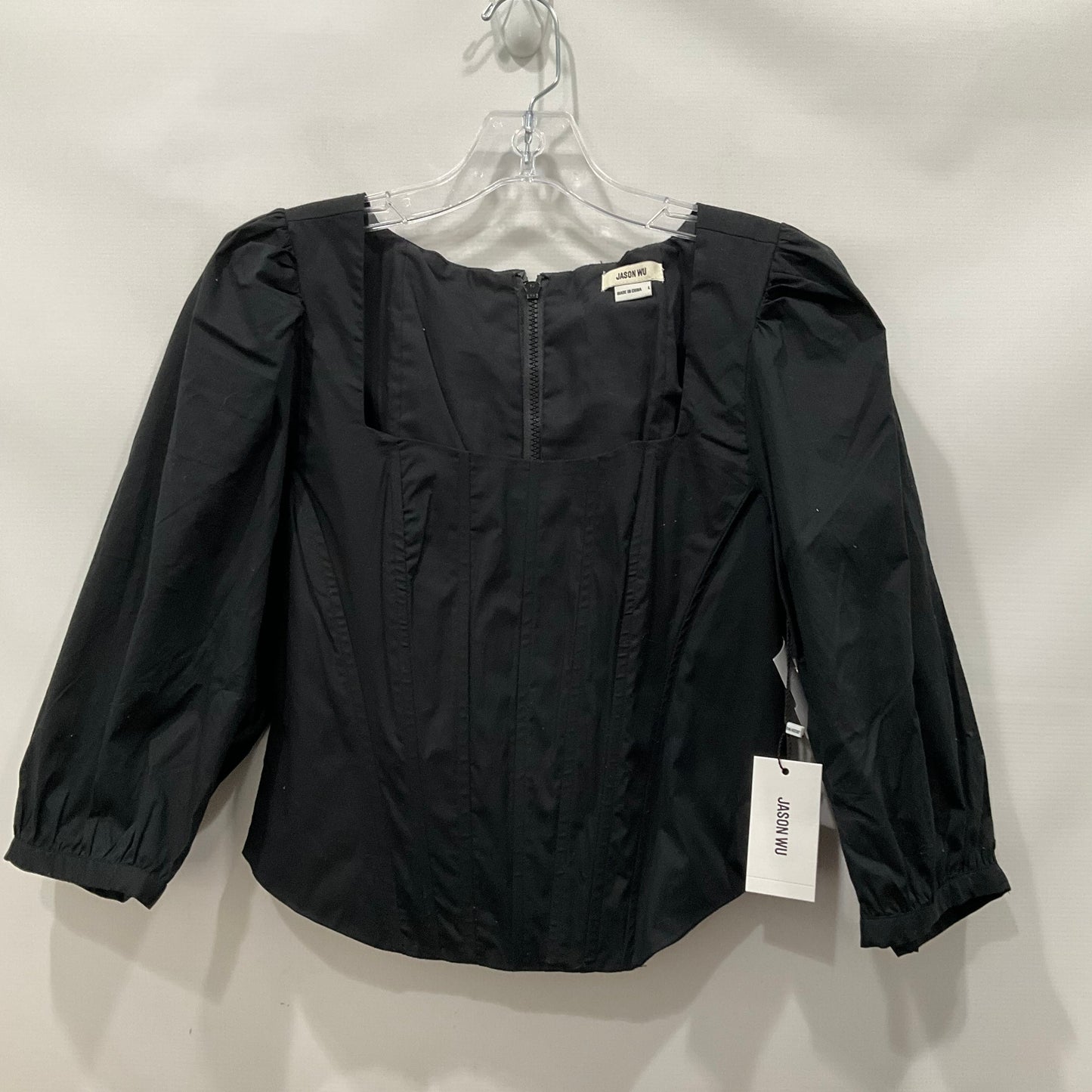 Black Top Long Sleeve Jason Wu, Size L