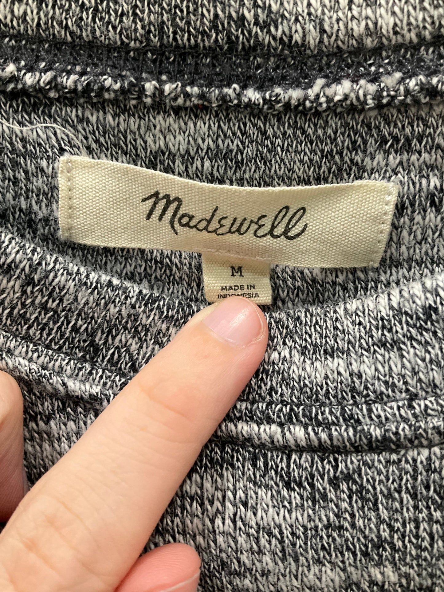 Sweatshirt Crewneck By Madewell In Grey, Size: M