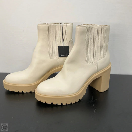 Boots Ankle Heels By Dolce Vita In Ivory, Size: 9